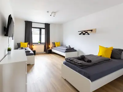 Ein Bett oder Betten in einem Zimmer der Unterkunft Nice Apartment Bochum