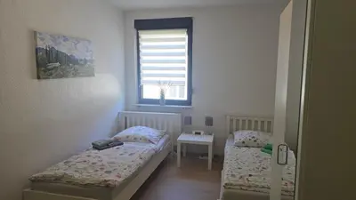 Ein Bett oder Betten in einem Zimmer der Unterkunft Übernachten im Herzen des Ruhrpotts