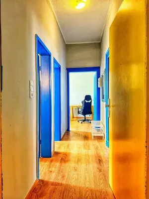 Grundriss der Unterkunft Komfort-Apartment Wuppertal mit 3 SZ & gemütliches Wohnzimmer