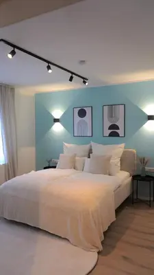 Ein Bett oder Betten in einem Zimmer der Unterkunft Modern & Zentral nähe Düsseldorf und Köln