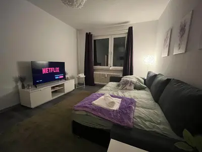 TV/Unterhaltungsangebot in der Unterkunft Lavendel Wohnung