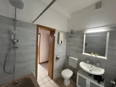 Ein Badezimmer in der Unterkunft Lavendel Wohnung