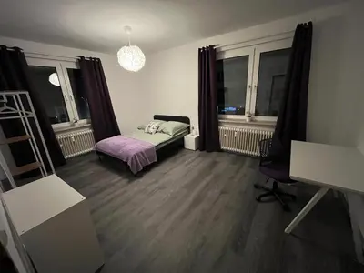 Ein Bett oder Betten in einem Zimmer der Unterkunft Lavendel Wohnung
