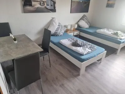 Ein Sitzbereich in der Unterkunft Monteurwohnung in Marl - Kamp 13 - 2OGL
