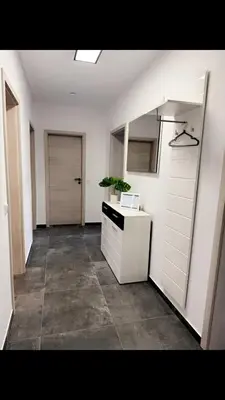 Küche/Küchenzeile in der Unterkunft Schöne Wohnung am Nordsternpark