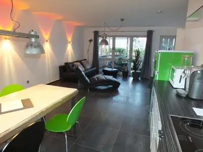 Küche/Küchenzeile in der Unterkunft Herdecke, Zuhause mit Aussicht