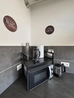 Küche/Küchenzeile in der Unterkunft Moderne 3,5 Zimmer 85m2 & Balkon Wohnung