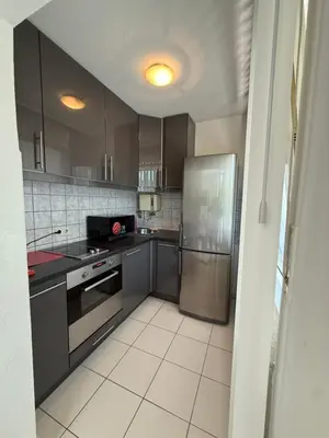 Küche/Küchenzeile in der Unterkunft Ferienwohnung-Montagewohnunng DO