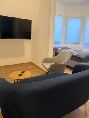 TV/Unterhaltungsangebot in der Unterkunft Über den Dächern von Werne - Balkon, WLAN, TV und Küche - Möller
