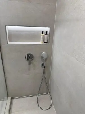 Ein Badezimmer in der Unterkunft Bright apartment