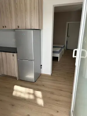 Ein Bett oder Betten in einem Zimmer der Unterkunft 1 Zimmer Wohnung Nähe Düsseldorf Zentrum