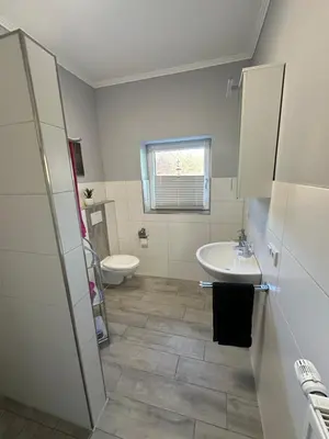 Ein Badezimmer in der Unterkunft Ferienwohnung Sühling
