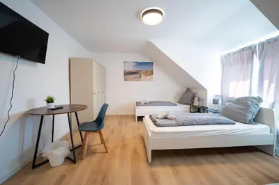 TV/Unterhaltungsangebot in der Unterkunft Moderne Monteur- und Familienwohnung auf Zeit in Remscheid Süd