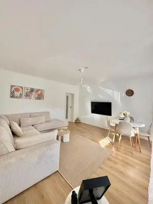 Ein Sitzbereich in der Unterkunft Stilvoll - Designwohnung nahe Westfield Centro