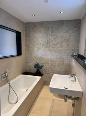 Ein Badezimmer in der Unterkunft Auszeit am Murmelbachtal - Ruheoase mit Stellplatz