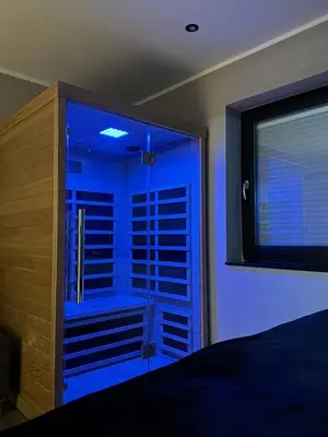 Ein Bett oder Betten in einem Zimmer der Unterkunft Auszeit am Murmelbachtal - Ruheoase mit Stellplatz