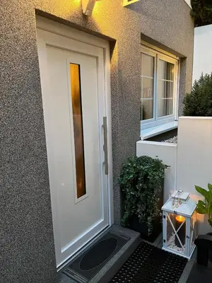 Ein Balkon oder eine Terrasse in der Unterkunft Lovely Souterrain Apartment