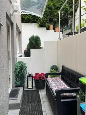 Ein Sitzbereich in der Unterkunft Lovely Souterrain Apartment