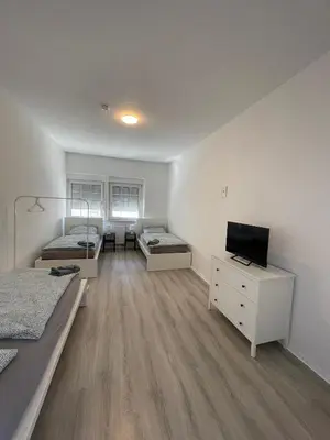 Ein Bett oder Betten in einem Zimmer der Unterkunft Gemütliches Apartment Hagen