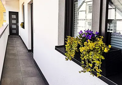Grundriss der Unterkunft Neues Ruhrtal Apartment 5 mit Klimaanlage und Balkon