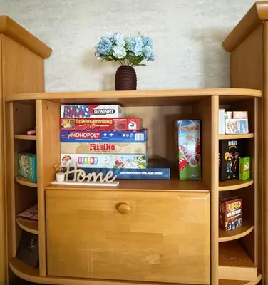 Die Bibliothek in der Ferienwohnung