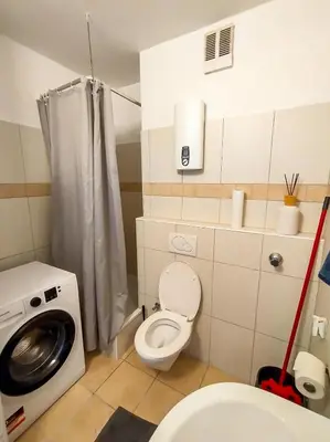 Ein Badezimmer in der Unterkunft homes of ruhr - Monteurwohnung Halde
