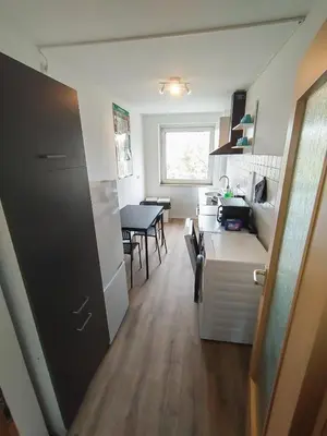Küche/Küchenzeile in der Unterkunft homes of ruhr - Monteurwohnung Stulle