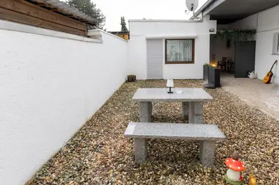 Ein Patio oder anderer Außenbereich in der Unterkunft DERKO Apart 2