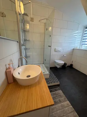 Ein Badezimmer in der Unterkunft DERKO Apart 2