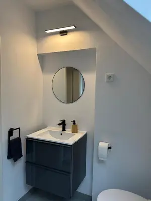 Ein Badezimmer in der Unterkunft Moderne Ferienwohnung