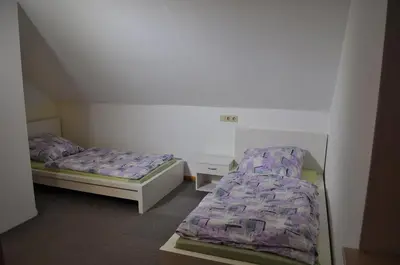 Ein Bett oder Betten in einem Zimmer der Unterkunft 4 Zimmer Wohnung Borken Zentrum