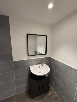 Ein Badezimmer in der Unterkunft Landhaus Marie