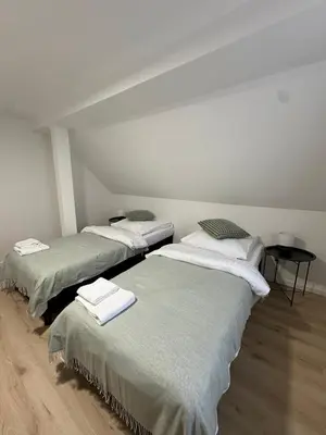 Ein Bett oder Betten in einem Zimmer der Unterkunft Landhaus Marie