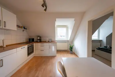 Küche/Küchenzeile in der Unterkunft HagenStay Mittelstadt 1