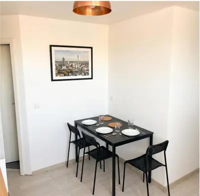 Grundriss der Unterkunft L21-Apartment Dortmund, 2 Zimmer, 4 Betten, Standardisierte Ausstattung, ideal für Reisende, Pendler, Familien