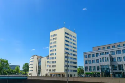 Das Gebäude in dem sich die Ferienwohnung befindet