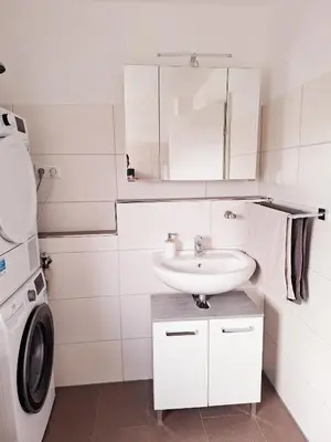 Ein Badezimmer in der Unterkunft Marlerei