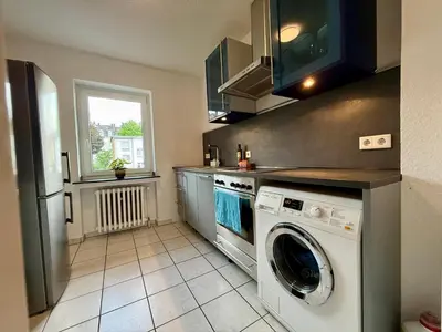 Küche/Küchenzeile in der Unterkunft Wu Lofts