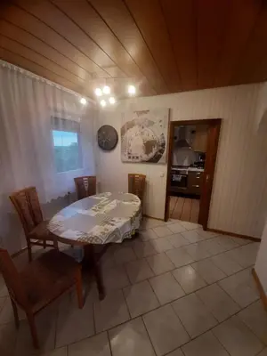 Ein Sitzbereich in der Unterkunft Apartment am Dülmen