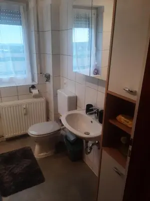 Ein Badezimmer in der Unterkunft Apartment am Dülmen
