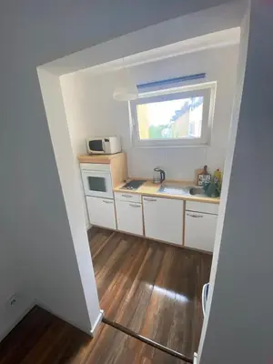 Küche/Küchenzeile in der Unterkunft SpeedStay - Essen Rüttenscheid Apartment