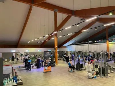 Das Fitnesscenter und/oder die Fitnesseinrichtungen in der Unterkunft Sportpark Reken Apartment II