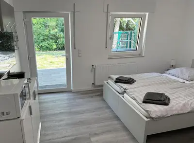 Ein Bett oder Betten in einem Zimmer der Unterkunft Sportpark Reken Apartment III