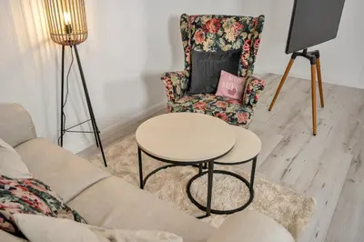 Ein Sitzbereich in der Unterkunft Design-Apartment für Geschäfts-&Urlaubsreisen in Wuppertal