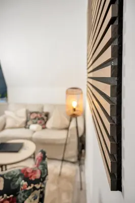 Ein Sitzbereich in der Unterkunft Design-Apartment für Geschäfts-&Urlaubsreisen in Wuppertal