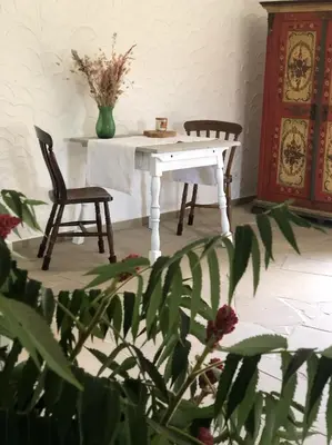 Grundriss der Unterkunft Das Gartenhäuschen im Landhaus im Park