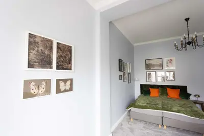 Ein Bett oder Betten in einem Zimmer der Unterkunft Premium 2-Level apartment on Rhine, Great Location