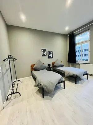 Ein Sitzbereich in der Unterkunft City Wohnung Dortmund Zentral 89-9