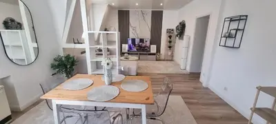 Grundriss der Unterkunft Zentrumsnahe 4 Zimmer Etagenwohnung für bis zu 7 Personen