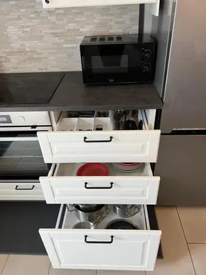 Küche/Küchenzeile in der Unterkunft Ruhrperle Apartment 1 Essen